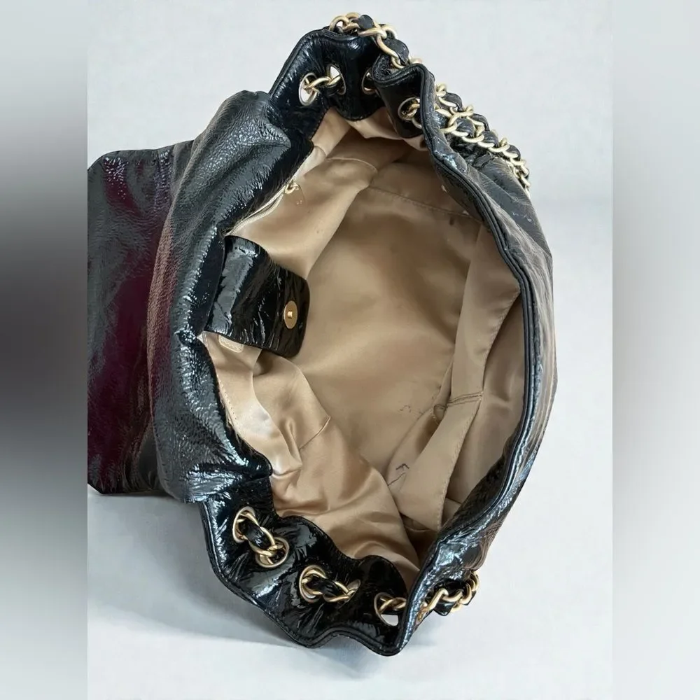 Chanel Black Shoulder Bag with Gold Chain, Excellent Condition